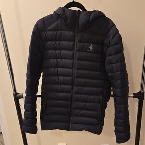 Woods Men's Black Hooded Puffer Jacket